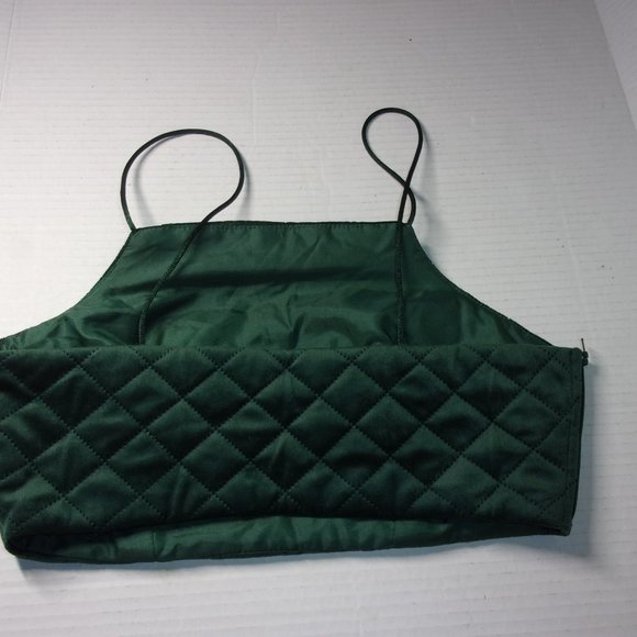 Pink Vanilla Green Quilted Crop Cami - Picture 5 of 5